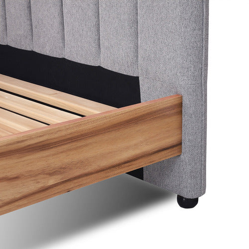 EVERGREEN HOME AVERY BLACKWOOD QUEEN BED FRAME