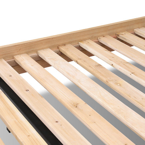 EVERGREEN HOME AVERY BLACKWOOD QUEEN BED FRAME