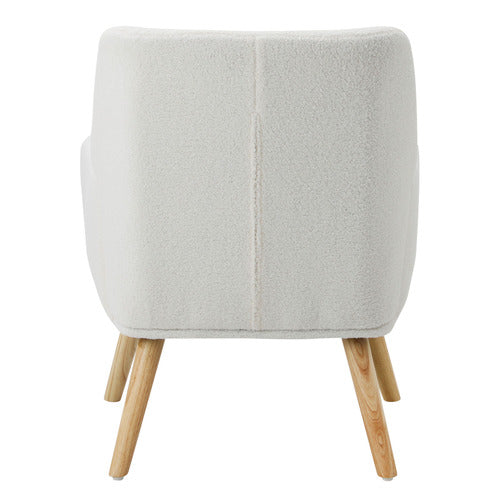 LIVING FUSION AVIYA FAUX SHERPA ARMCHAIR