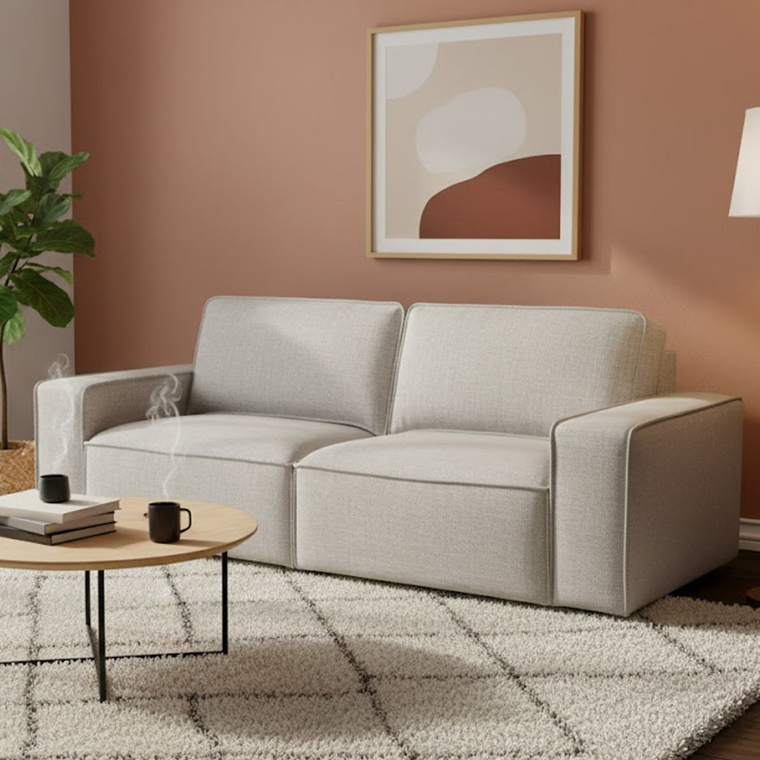 BARTELLE FABRIC 2.5 SEATER SOFA SEASHELL