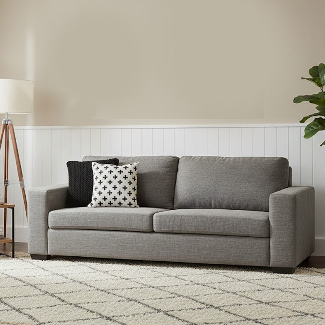 BONZA FABRIC 3 SEATER SOFA GREY