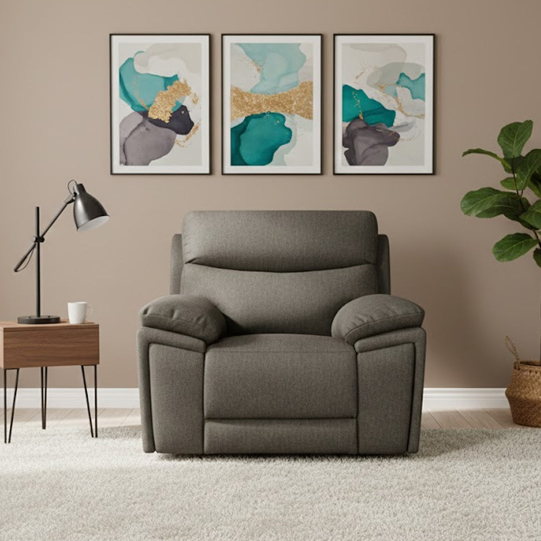 BRAVORA FABRIC ELECTRIC RECLINER JADE