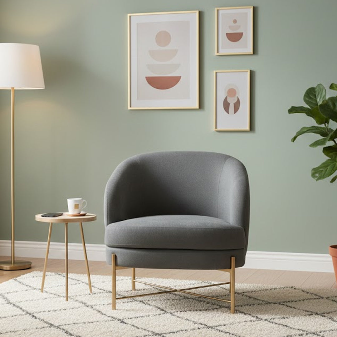 BREWER ACCENT CHAIR DARK GREY