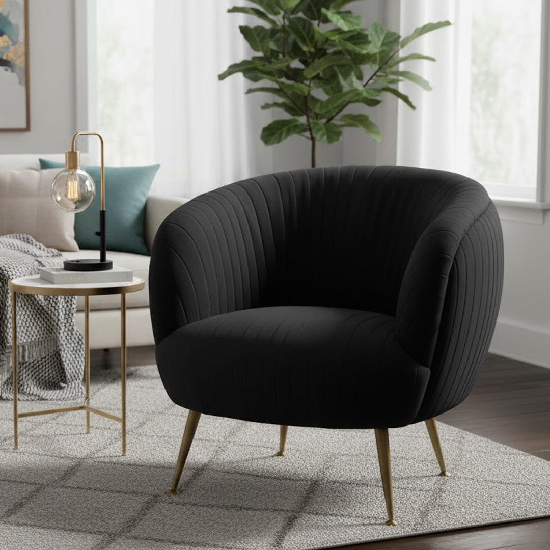 BROOKLYN AND BELLA APHELIOS VELVET ARMCHAIR