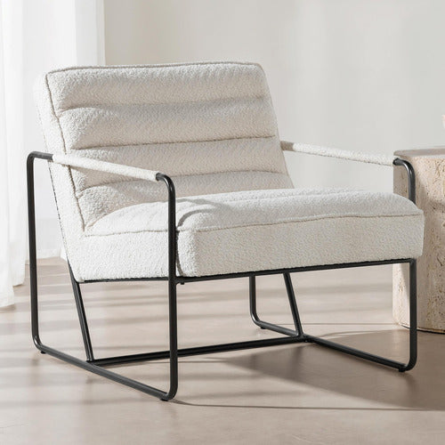 BROOKLYN AND BELLA MONIKA BOUCLE ACCENT CHAIR