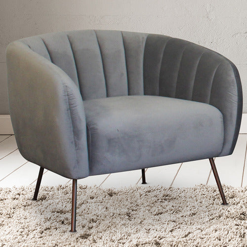BY DESIGNS ASHA VELVET ACCENT CHAIR