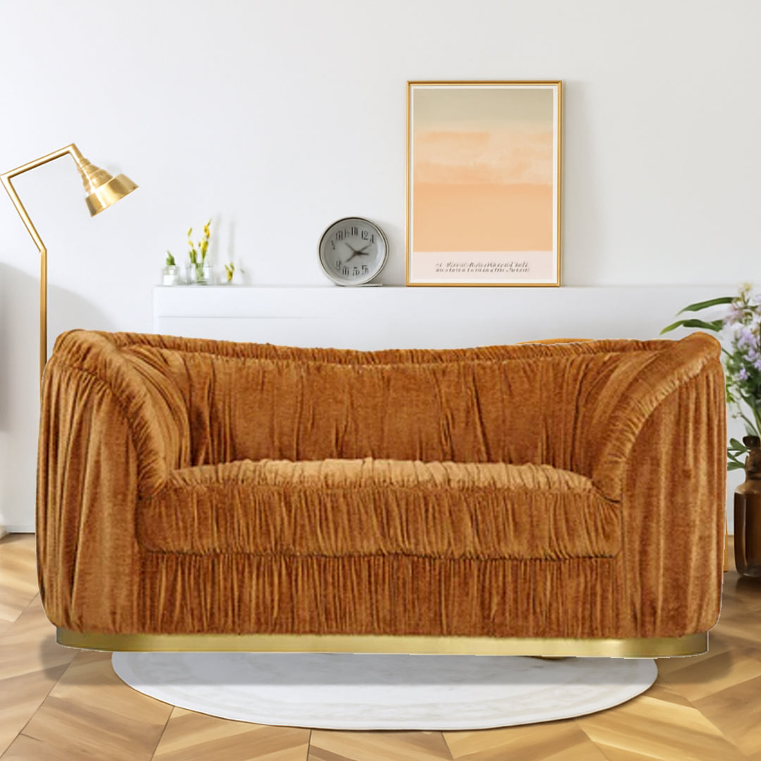 BY DESIGNS CLARETTE 2 SEATER CHENILLE SOFA