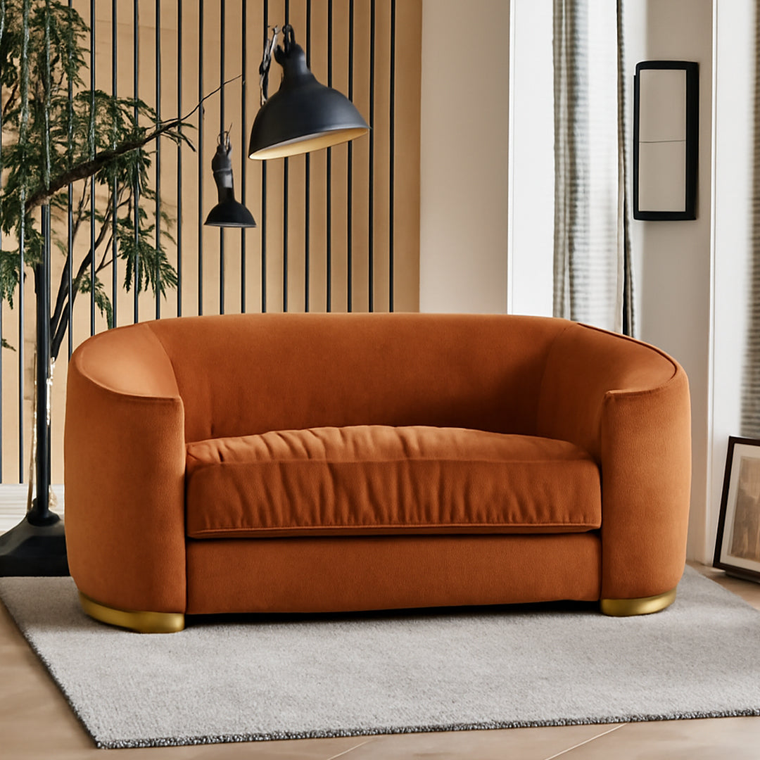 BY DESIGNS FARID 2 SEATER CHENILLE SOFA