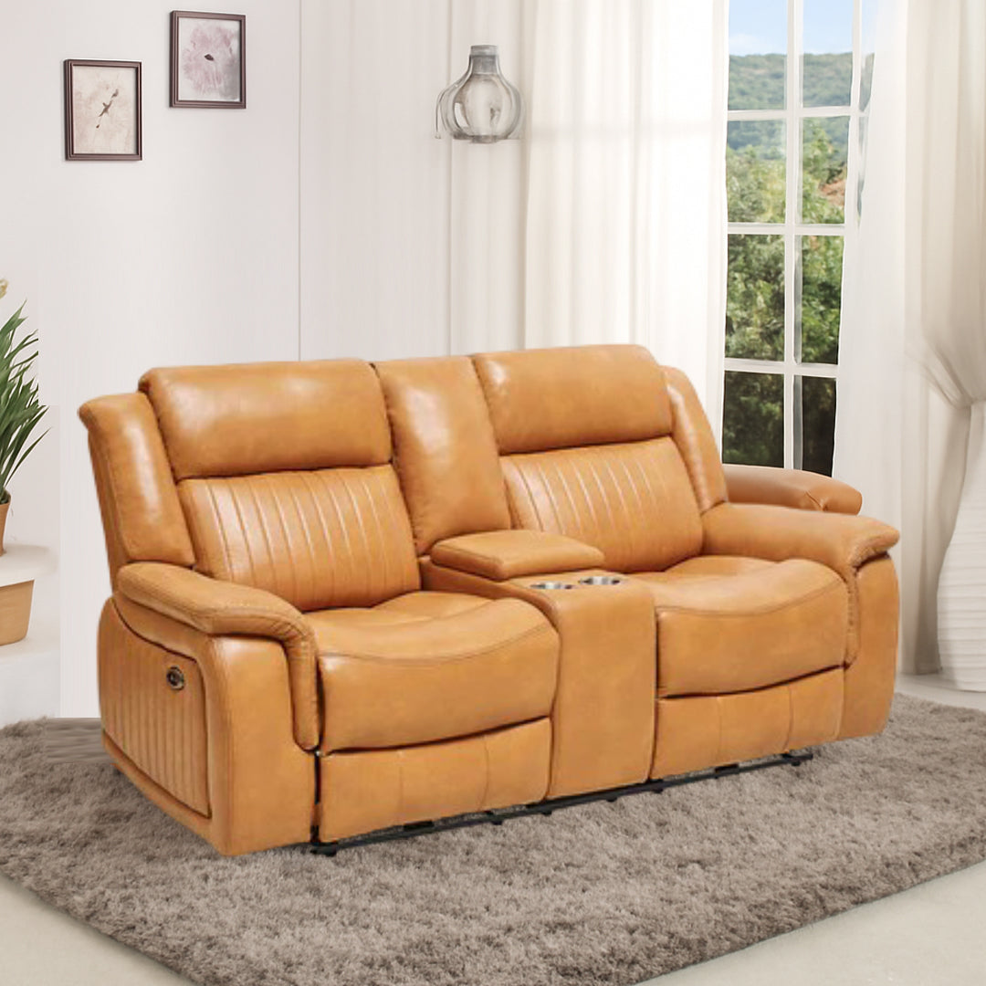 BY DESIGNS MARCIELA 2 SEATER ELECTRIC RECLINER SOFA