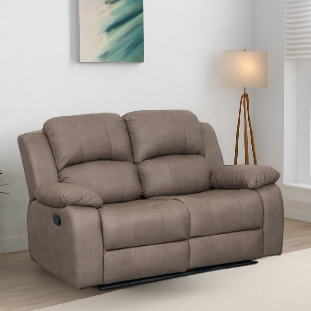 BY DESIGNS RIVOIRE 2 SEATER MANUAL RECLINER SOFA