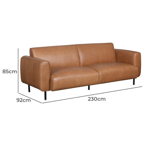 BAILEY 3 SEATER GENUINE LEATHER SOFA