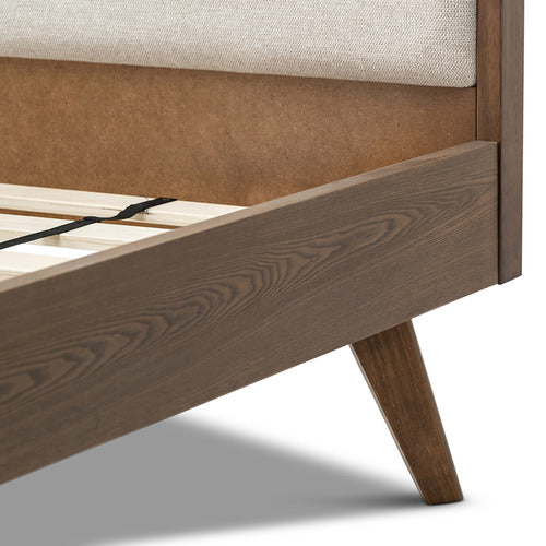 CONTINENTAL DESIGNS BALBINA UPHOLSTERED QUEEN BED WITH HEADBOARD