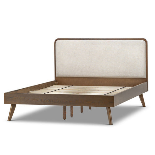 CONTINENTAL DESIGNS BALBINA UPHOLSTERED QUEEN BED WITH HEADBOARD