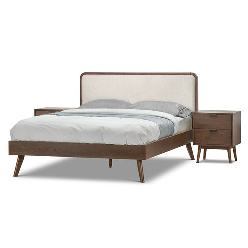 CONTINENTAL DESIGNS BALBINA UPHOLSTERED QUEEN BED WITH HEADBOARD