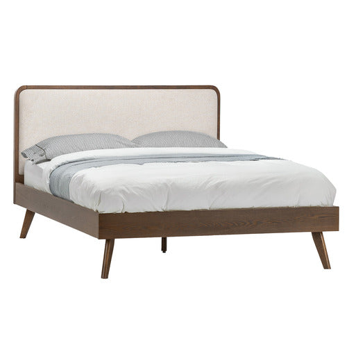 CONTINENTAL DESIGNS BALBINA UPHOLSTERED QUEEN BED WITH HEADBOARD
