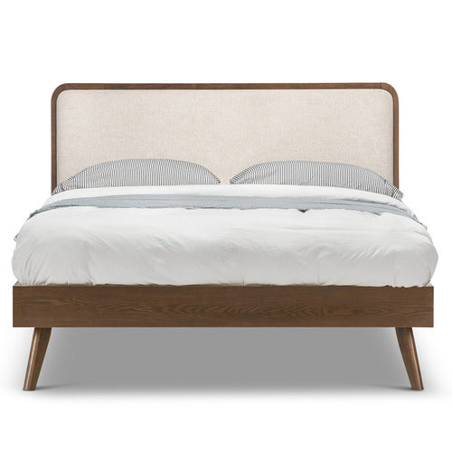 CONTINENTAL DESIGNS BALBINA UPHOLSTERED QUEEN BED WITH HEADBOARD