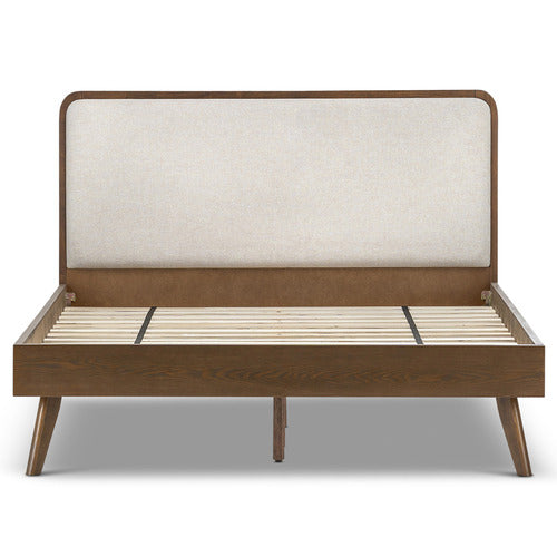 CONTINENTAL DESIGNS BALBINA UPHOLSTERED QUEEN BED WITH HEADBOARD