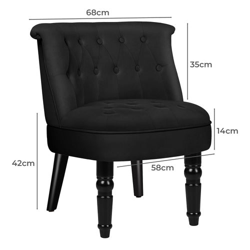 HOXTON ROOM BARCLAY VELVET ARMCHAIR