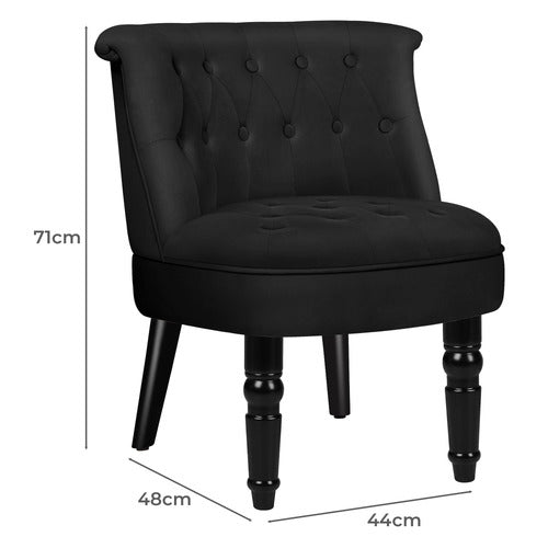 HOXTON ROOM BARCLAY VELVET ARMCHAIR
