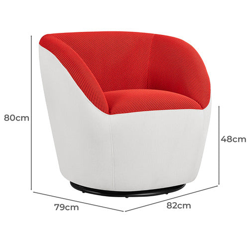 BY DESIGNS BARIS UPHOLSTERED SWIVEL CHAIR