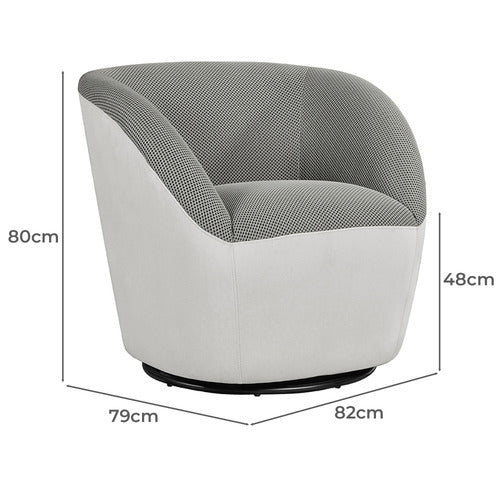 BY DESIGNS BARIS UPHOLSTERED SWIVEL CHAIR