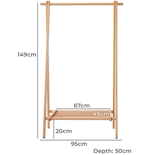 MODERN COLLECTIVE BAROS EUROPEAN BEECH WOOD CLOTHING RACK