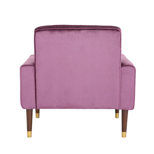 FURNITURE MARKET BARTOS BUTTON-TUFTED VELVET ARMCHAIR