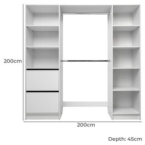 CAPEVIEW INTERIORS BASEL SLIM SHAKER BUILT-IN WARDROBE
