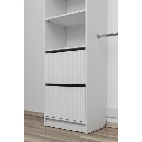 CAPEVIEW INTERIORS BASEL FLUTED BUILT-IN WARDROBE