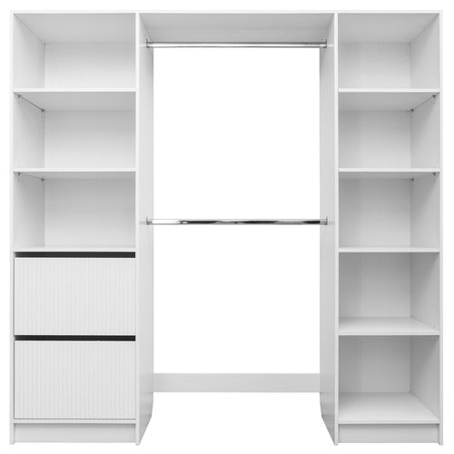 CAPEVIEW INTERIORS BASEL FLUTED BUILT-IN WARDROBE