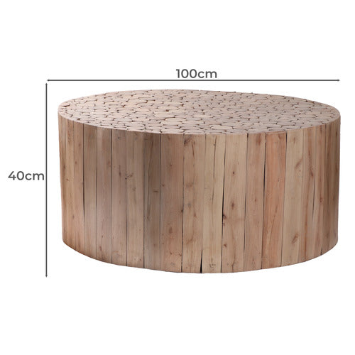 HOME & LIFESTYLE BEAU EUCALYPTUS WOOD COFFEE TABLE
