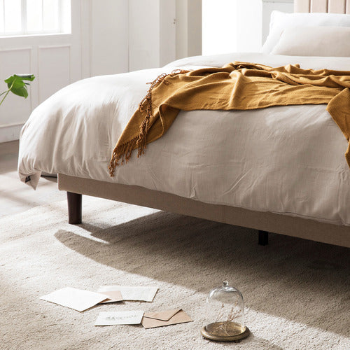 STUDIO HOME BEIGE DEBI BED FRAME