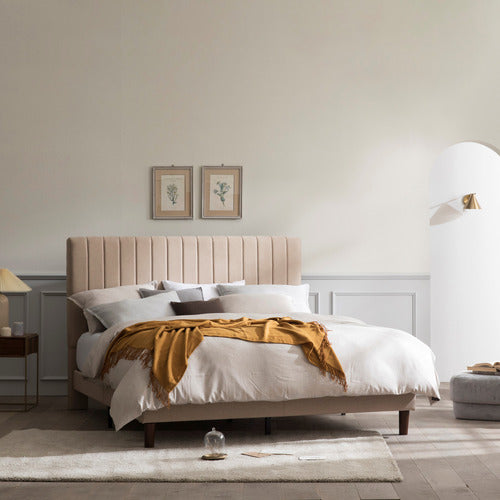STUDIO HOME BEIGE DEBI BED FRAME