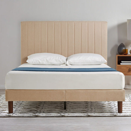 STUDIO HOME BEIGE DEBI BED FRAME