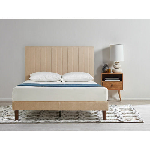 STUDIO HOME BEIGE DEBI BED FRAME