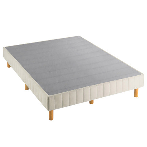 STUDIO HOME BEIGE KIM UPHOLSTERED BED BASE