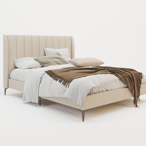 RAWSON & CO BEIGE MODERN CLASSIC HERMAN BED FRAME