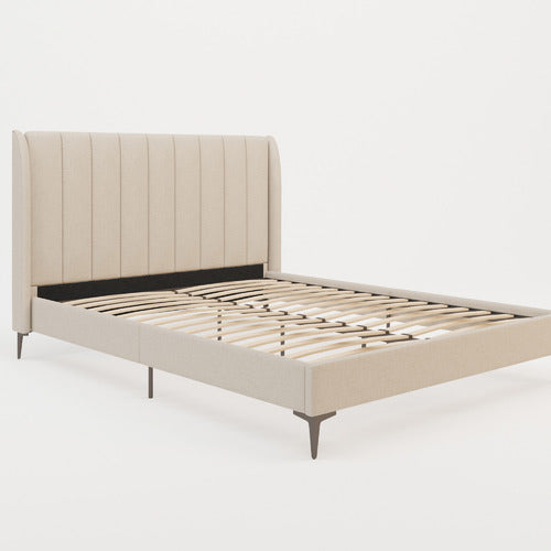 RAWSON & CO BEIGE MODERN CLASSIC HERMAN BED FRAME