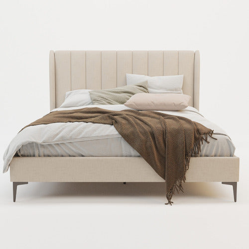 RAWSON & CO BEIGE MODERN CLASSIC HERMAN BED FRAME