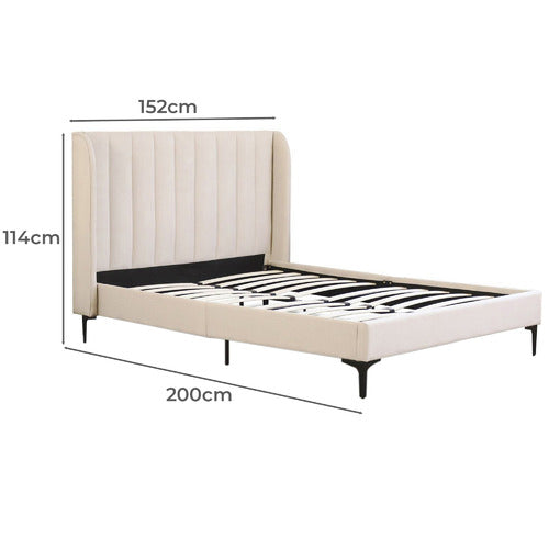 RAWSON & CO BEIGE MODERN CLASSIC HERMAN BED FRAME