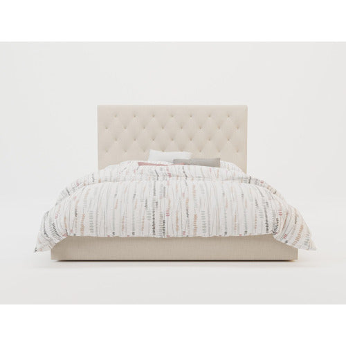 RAWSON & CO BEIGE OXFORD GAS LIFT STORAGE BED