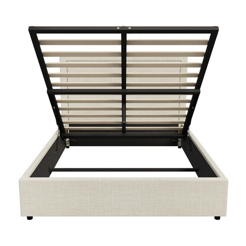 LIVING FUSION MIREILLE GAS LIFT STORAGE BED FRAME