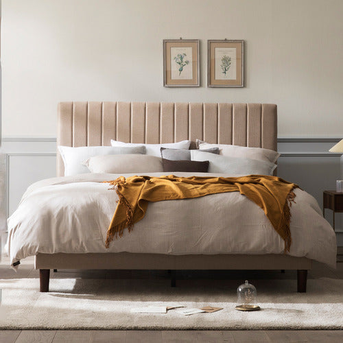 STUDIO HOME BEIGE DEBI BED FRAME