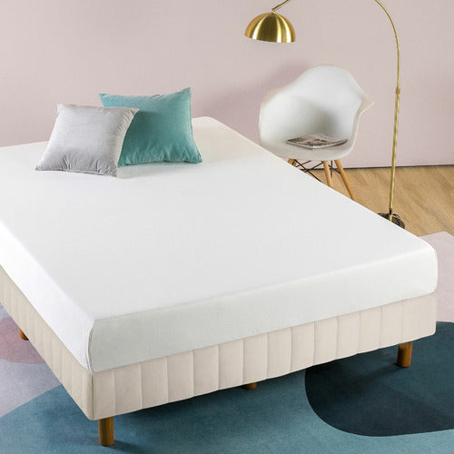 STUDIO HOME BEIGE KIM UPHOLSTERED BED BASE