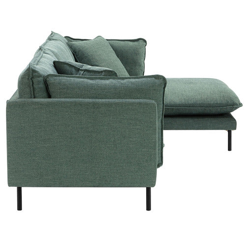 OCEAN GREEN BELLAMY 3 SEATER SOFA WITH CHAISE