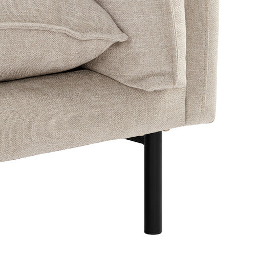 NATURAL BELLAMY 3 SEATER SOFA WITH CHAISE