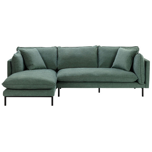 OCEAN GREEN BELLAMY 3 SEATER SOFA WITH CHAISE