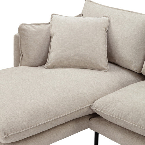 NATURAL BELLAMY 3 SEATER SOFA WITH CHAISE