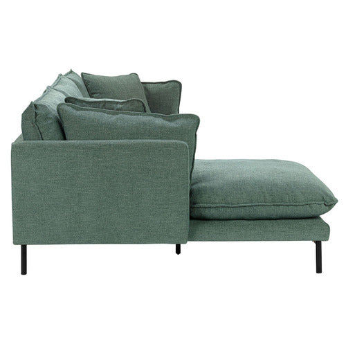 OCEAN GREEN BELLAMY 3 SEATER SOFA WITH CHAISE