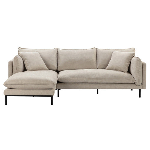 NATURAL BELLAMY 3 SEATER SOFA WITH CHAISE